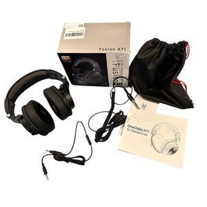OneOdio Fusion A71 DJ Headphones Black- New-Open Box (see notes)